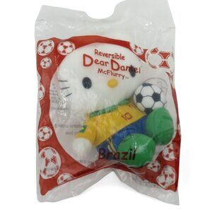 DEAR DANIEL Reversible McFlurry Brazil Soccer Plush Toy 2002 In Original Packagi